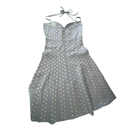 Ronny Kobo Shila Dress Womens Size S Lavender Polka Dots Mini Fit Flare Halter - Picture 6 of 11